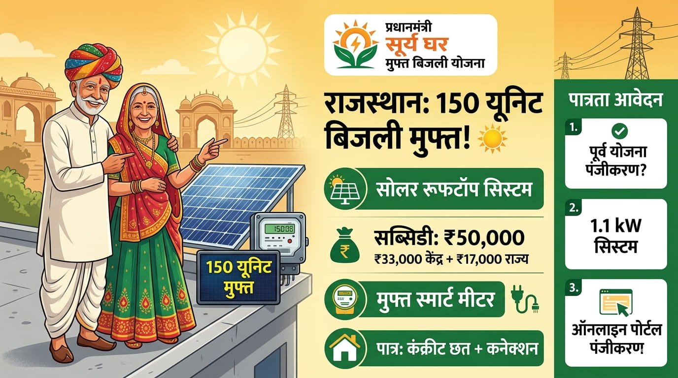 Rajasthan 150 Units Free Electricity Scheme 2026